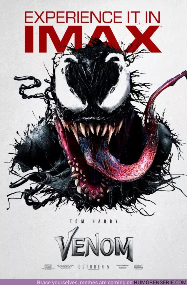 28799 - El cartel de 'Venom' para IMAX nos está dando la vida