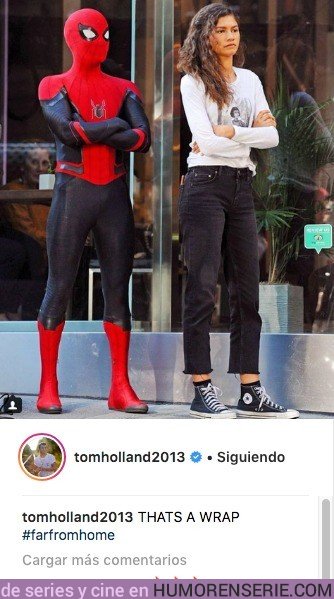 30087 - Tom Holland anuncia el final del rodaje de 'Spider-man: Far from hom2' con esta imagen en su instagram con Zendaya