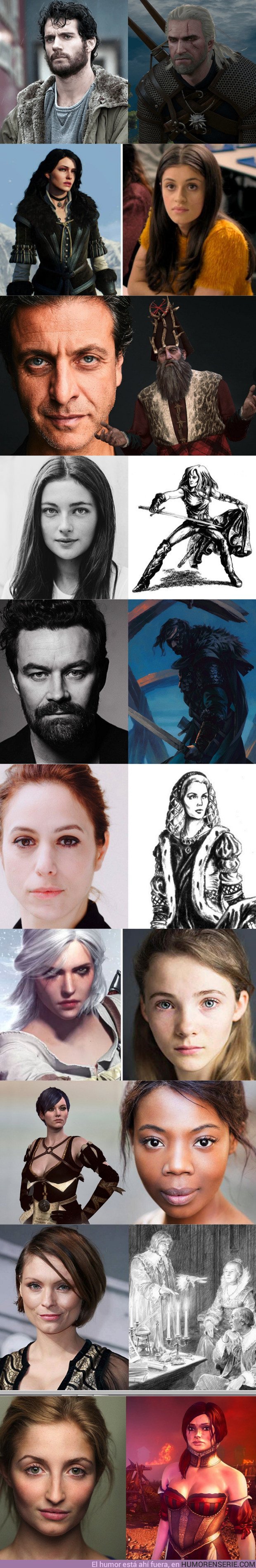 30193 - GALERÍA: Los actores de The Witcher comparados con los personajes del videojuego/libro