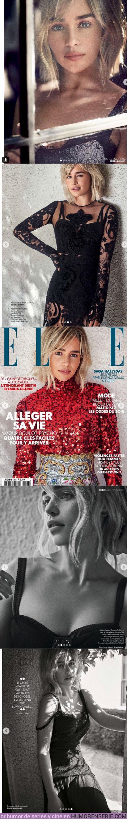 31604 - Las fotos de Emilia Clarke para la revista Elle. ¿Se puedes ser más bella?