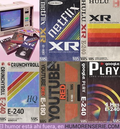 31693 - Portadas VHS de las principales plataformas de streaming