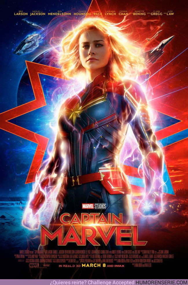 32012 - Este nuevo póster de la Capitana Marvel hará felices a los fans de los cómics