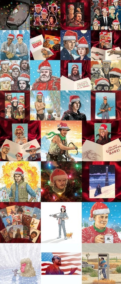 32086 - ¿Buscas felicitar la Navidad de una manera diferente? Mira las tarjetas que ha hecho este artista, basadas en series y pelis épicas