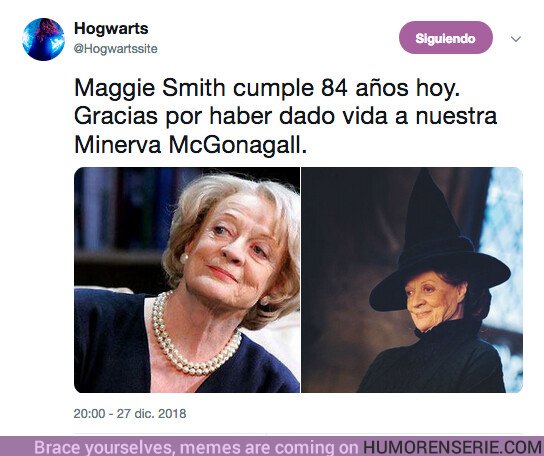 33073 - Maggie Smith cumple 84 años hoy. Felicidades Minerva