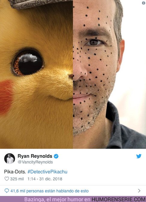 33189 - La nueva imagen de 'Detective Pikachu' compartida por Ryan Reynolds enloquece Twitter