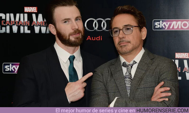 33468 - Robert Downey Jr. trollea a Chris Evans por ser igual de inutil que el Capitán America con la tecnología