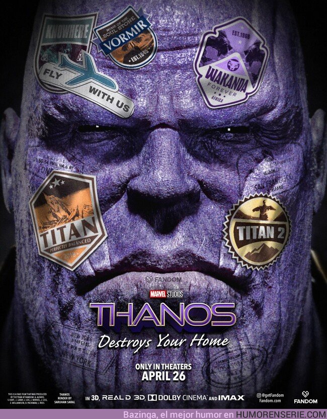 33919 - El póster de Far From Home pero al estilo Thanos