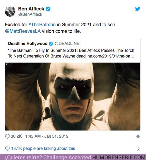 34384 - Es oficial: Ben Affleck deja de ser Batman definitivamente