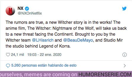 46439 - Esto es todo lo que sabemos sobre el anime de The Witcher que publicará Netflix