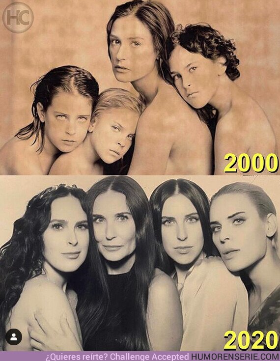 48583 - Demi Moore y sus hijas con 20 años de diferencia