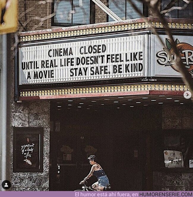 49100 - Los cines cierran hasta que la vida real no parezca una película