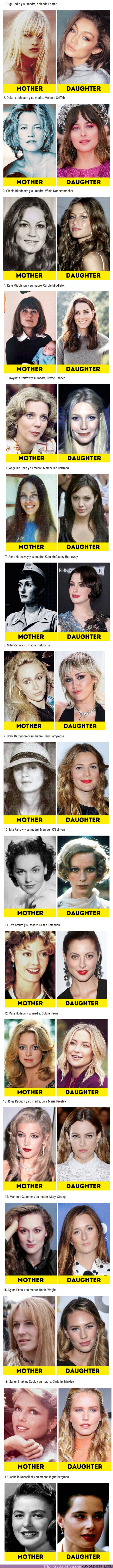 50146 - GALERÍA: Comparación entre famosas y sus madres cuando tenían la misma edad