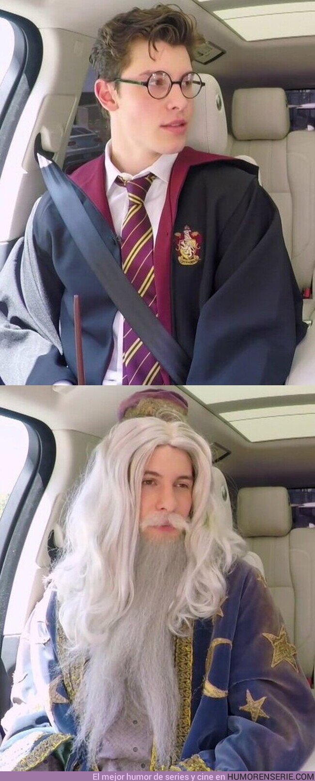 52603 - Shawn Mendes disfrazado de Harry Potter y Albus Dumbledore es lo mejor que verás en mucho tiempo