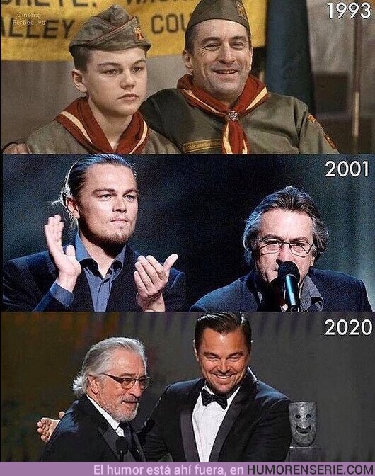 66944 - Dos leyendas de sus generaciones: Robert de Niro y Leonardo DiCaprio a lo largo de los años.
