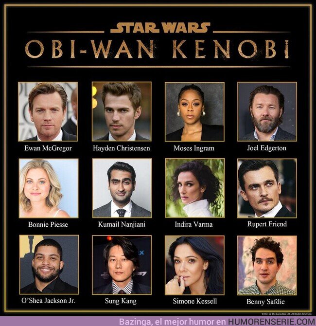 69798 - Lucasfilm acaba de hacer OFICIAL el reparto de la serie #Kenobi. 