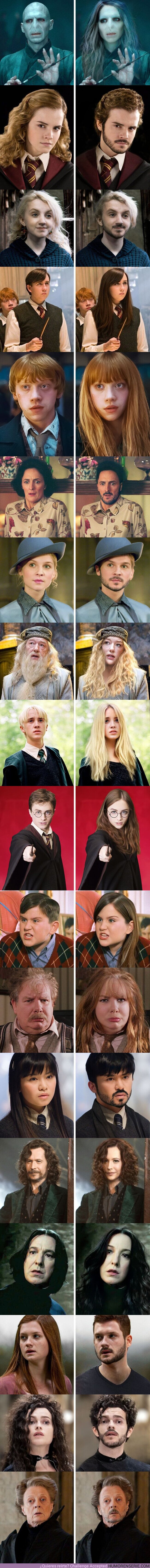 70011 - GALERÍA: Así serían estos 18 personajes de “Harry Potter” si fueran del sexo opuesto