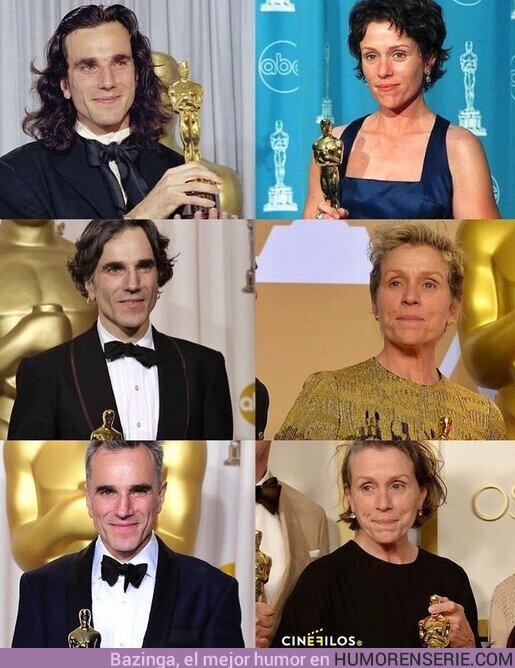 71994 - #SabiasQue Frances Mcdormand iguala la marca de Daniel Day -Lewis en ganar 3 Oscars a Mejor Actor/Actriz por un papel principal?