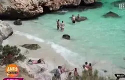 Los carteles que los mallorquines para que los guiris no entren a las playas