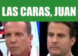 Las pol&eacute;micas caras de Crist&oacute;bal Soria y Juanfe sobre este tema