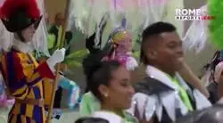 La surrealista escena que se vivi&oacute; en un acto del Papa Francisco