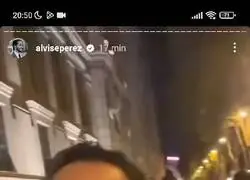 Alvise P&eacute;rez abandona la manifestaci&oacute;n en Ferraz en cuanto ve a la Polic&iacute;a