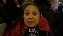Esta chica entra en locura pidiendo libertad para Espa&ntilde;a en la Calle Ferraz