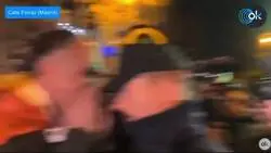 El tremendo grito de esete manifestante a un Polic&iacute;a en Ferraz
