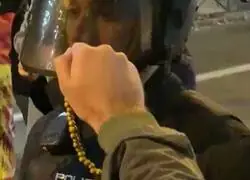 Los manifestantes de Ferraz se creen que la Polic&iacute;a son vampiros