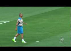 Enlace a Golazo de Sneijder en el entrenamiento de Holanda