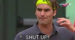 Enlace a Sir Federer haciendo callar a un aficionado que no callaba en el público