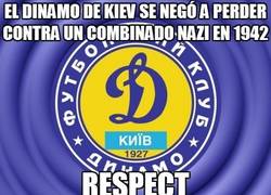 Enlace a El dinamo de kiev se negó a perder contra un combinado nazi en 1942