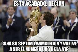 Enlace a A sus pies, sir Federer