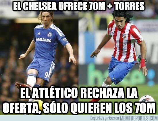 20893 - El Chelsea ofrece 70M + Torres