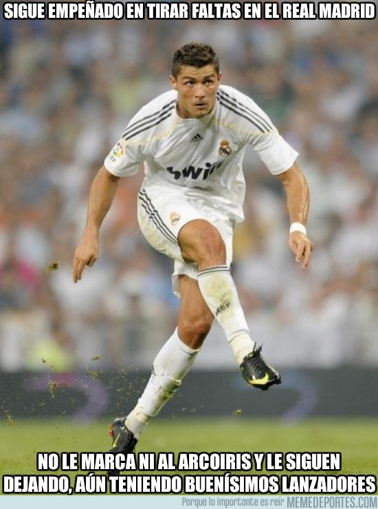 22199 - Sigue empeñado en tirar faltas en el Real Madrid