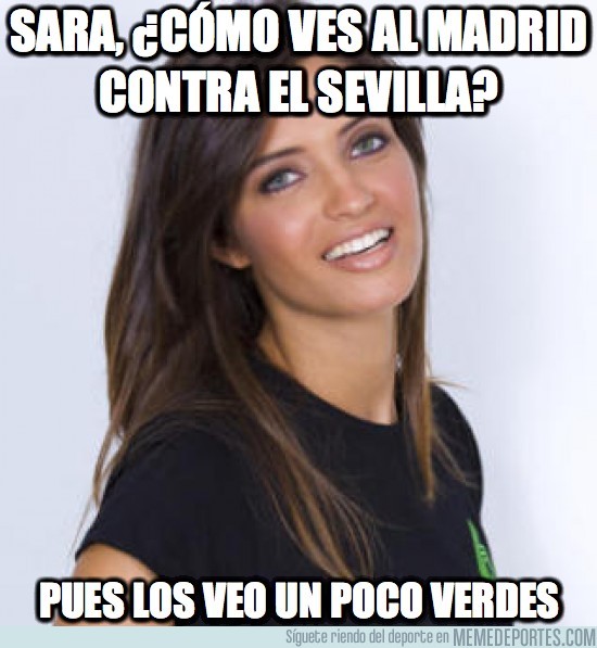 23265 - Sara, ¿cómo ves al Madrid contra el Sevilla?