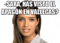 Enlace a Sara, ¿has visto el apagón en Vallecas?