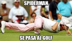 Enlace a Spiderman se pasa al golf