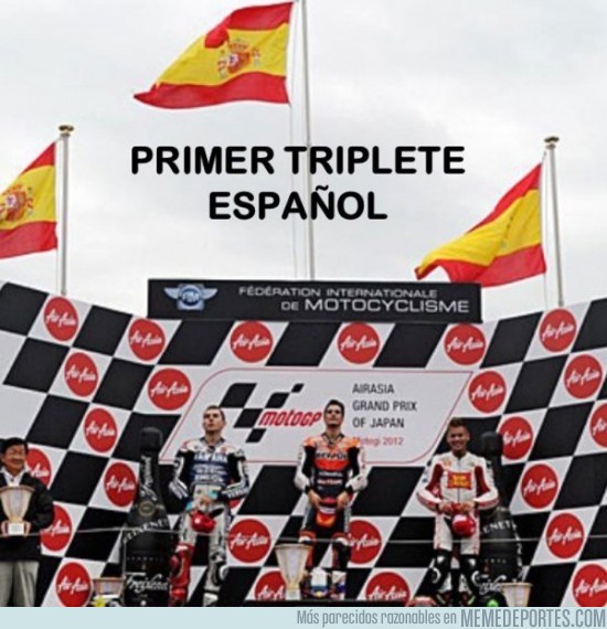 29783 - Moto GP: Histórico primer triplete Español