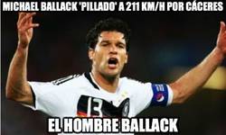 Enlace a Michael Ballack 'pillado' a 211 km/h por Cáceres