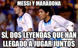 Enlace a Messi y Maradona