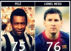 Enlace a Messi supera a Pelé el record de goles en un año