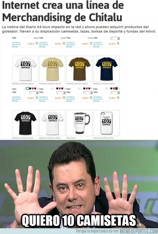 52000 - Quiero 10 camisetas