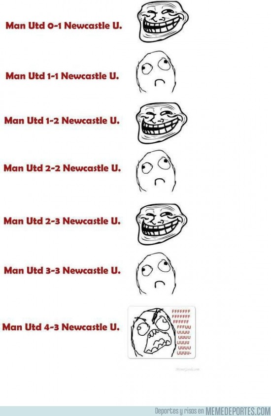 58534 - La troleada del Manchester United al Newcastle