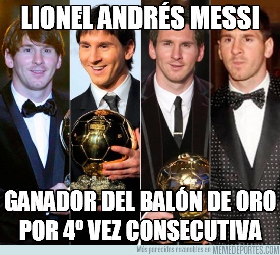 64054 - Lionel Andrés Messi, ganador del balón de oro 2012