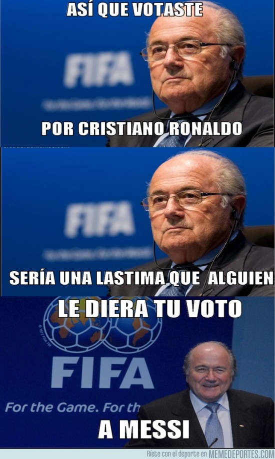 66617 - Que le diste tu voto a Cristiano Ronaldo