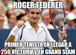Enlace a Roger Federer, elegancia también rompiendo récords