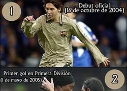 Enlace a 13 momentos de los 13 años de Messi en el Barça