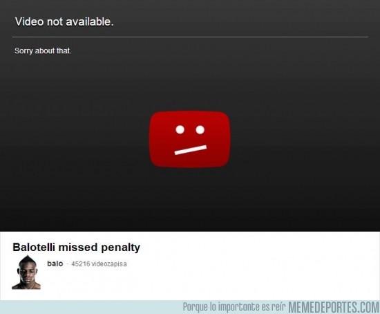 83147 - PRIMICIA: Vídeo de un penalty fallado por Balotelli