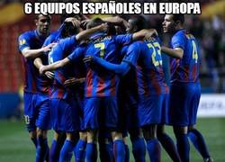 Enlace a 6 equipos españoles en Europa