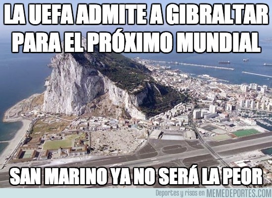 107997 - La UEFA admite a Gibraltar para el próximo mundial